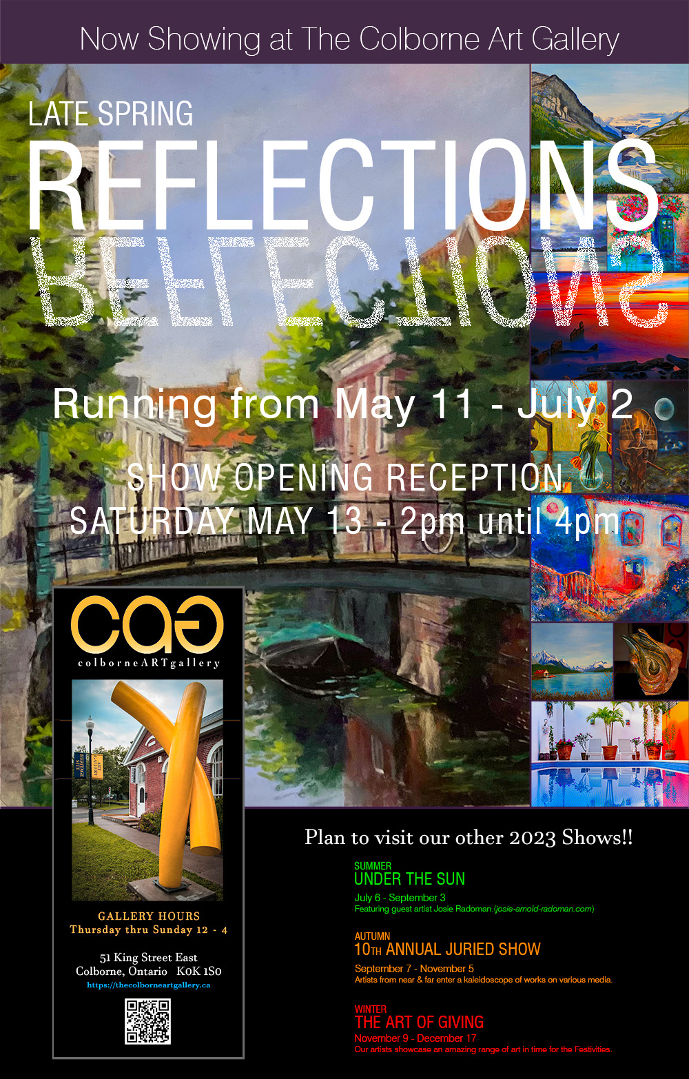 The Colborne Art Gallery Show Reflections