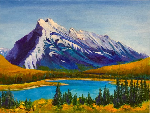 Eileen Myers - Mt Rundle (12x16) oil